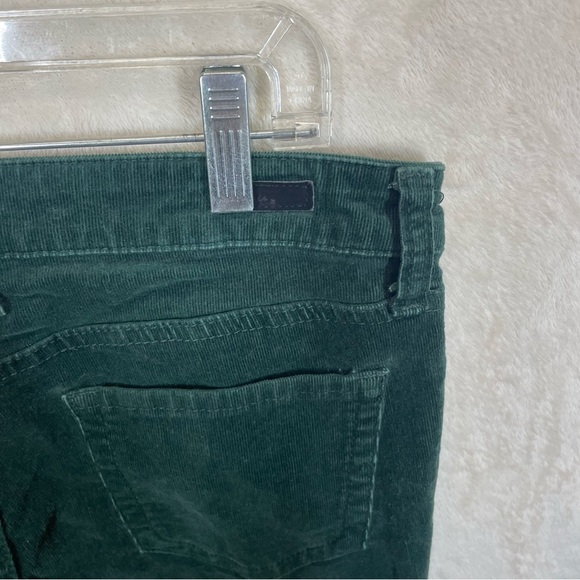 Women's Green Corduroy Jeans - Picture 4 of 9